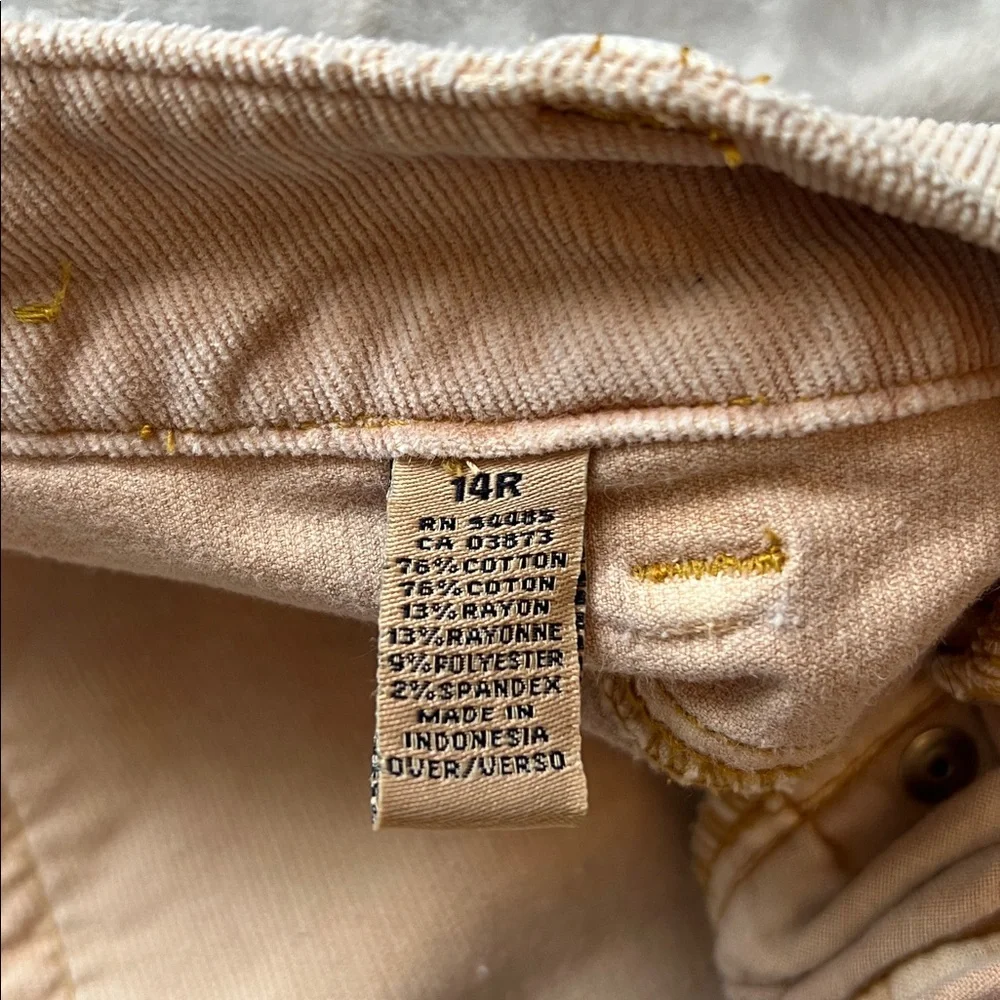 American Eagle Outfitters Women's Size 14 Light Tan Corduroy Pants - Picture 5 of 6